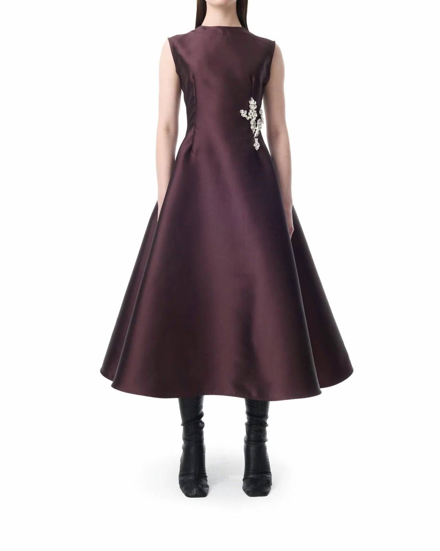 Sleeveless Dress With Embellishment