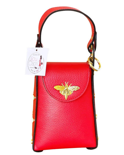 Jijou Capri - Women's Bumblebee Leather Cellphone Case Bag - Rack Hunt