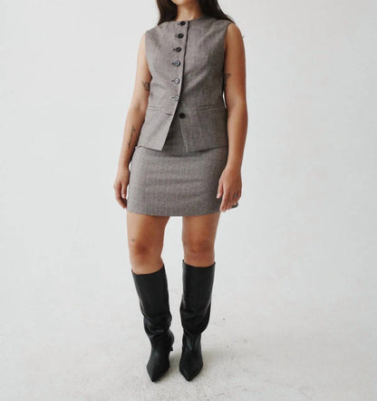 A LINE MINI SKIRT