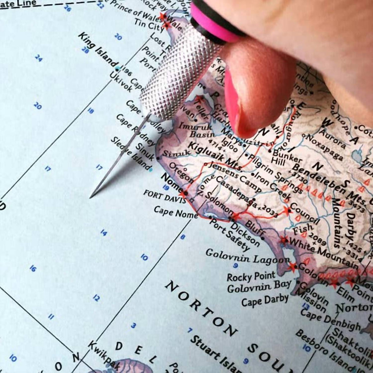Women's Georgia Map Tote Bag