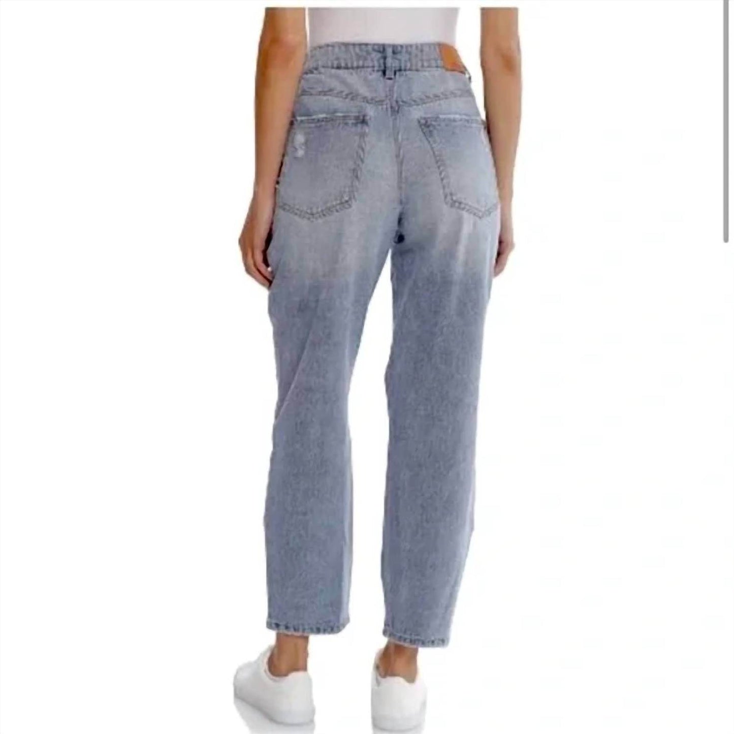 Avec Les Filles - Distressed High Waisted Mom Jeans - Rack Hunt -