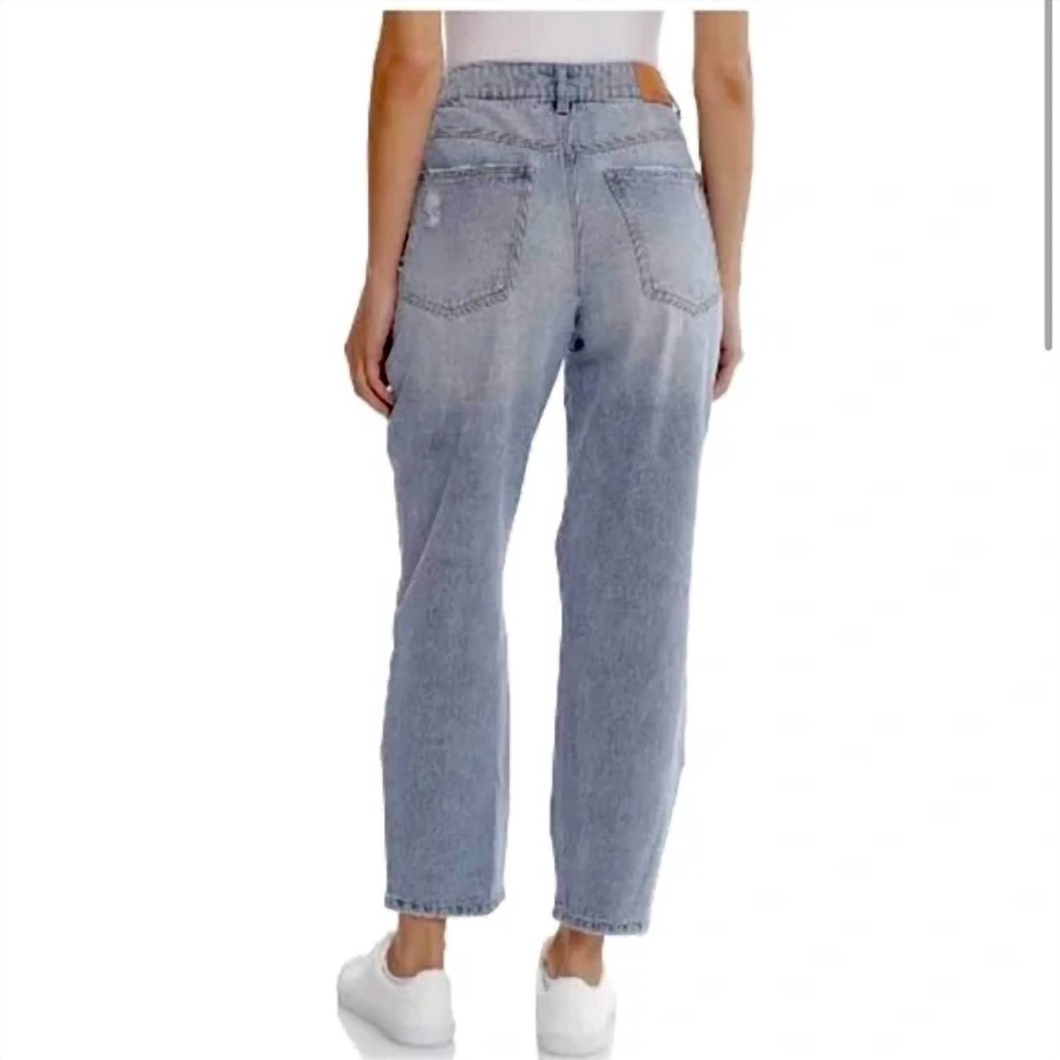 Avec Les Filles - Distressed High Waisted Mom Jeans - Rack Hunt -