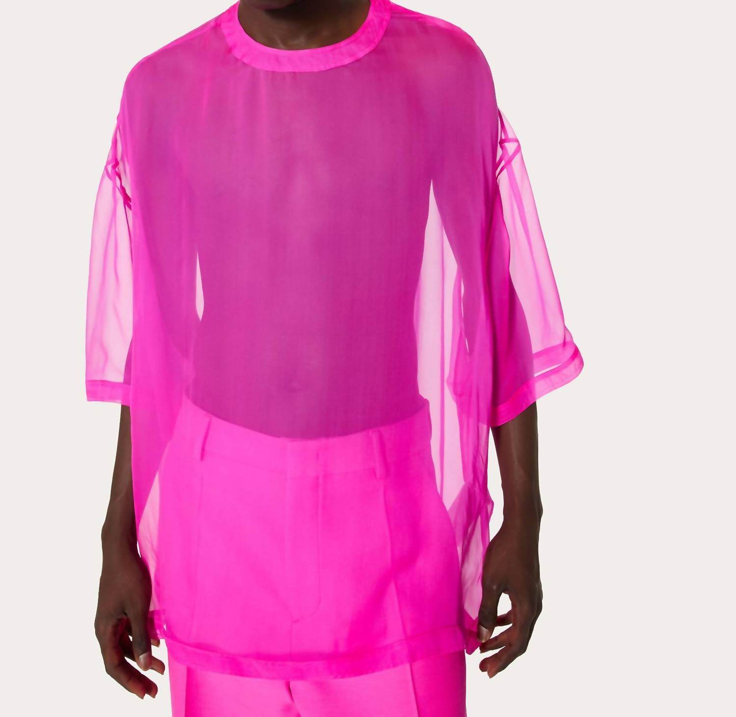 Valentino - Chiffon Crewneck Top - Rack Hunt