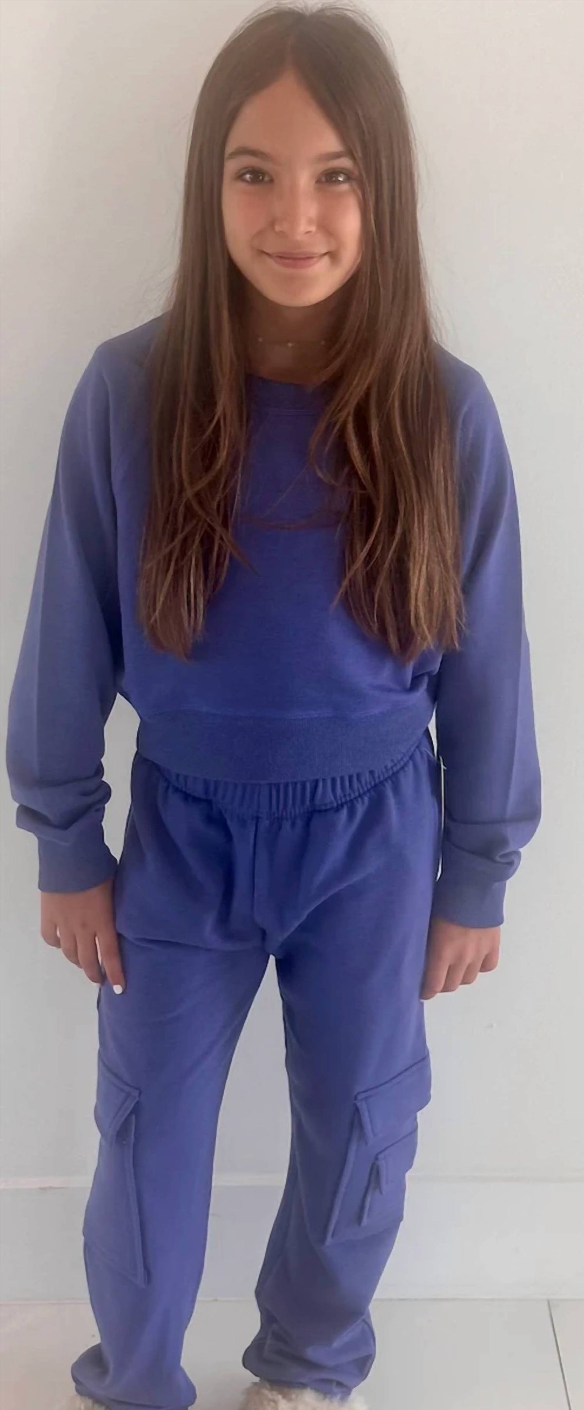 Kids' Brushed Soft Cloud Crew Neck Top