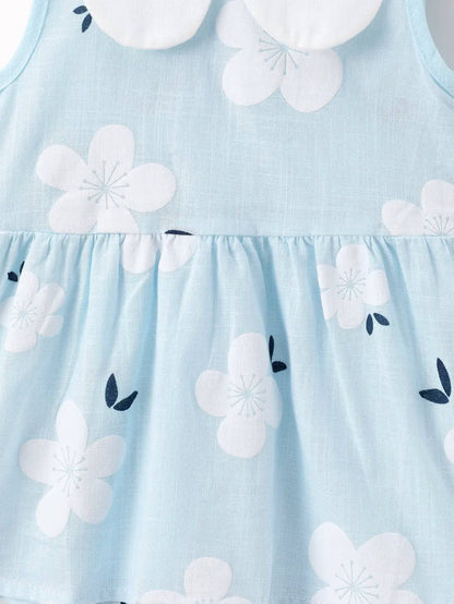 Kid's Peter Pan Collar Floral Dress