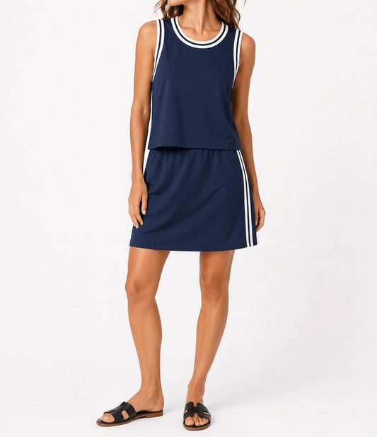Tank And Pleated Side Athletic Skirt Set