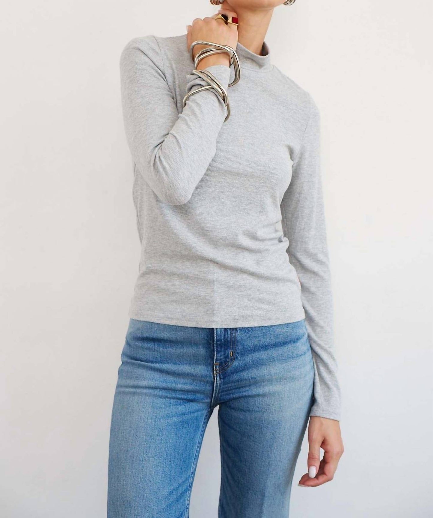 The Mock Neck Tee