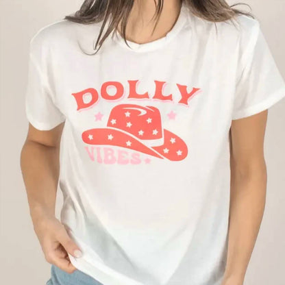 Dolly Vibes Cowboy Hat Graphic Tee