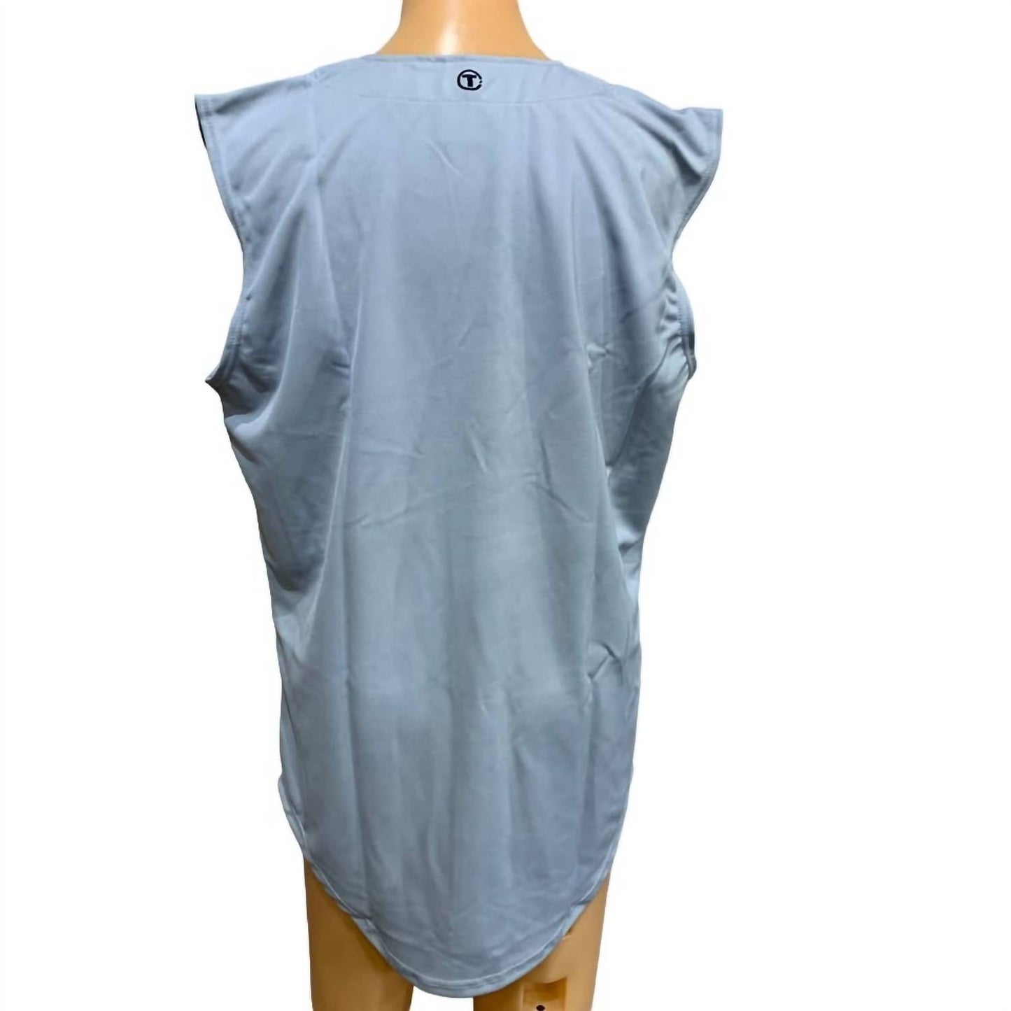 Button Down Baseball Sleeveless Jersey