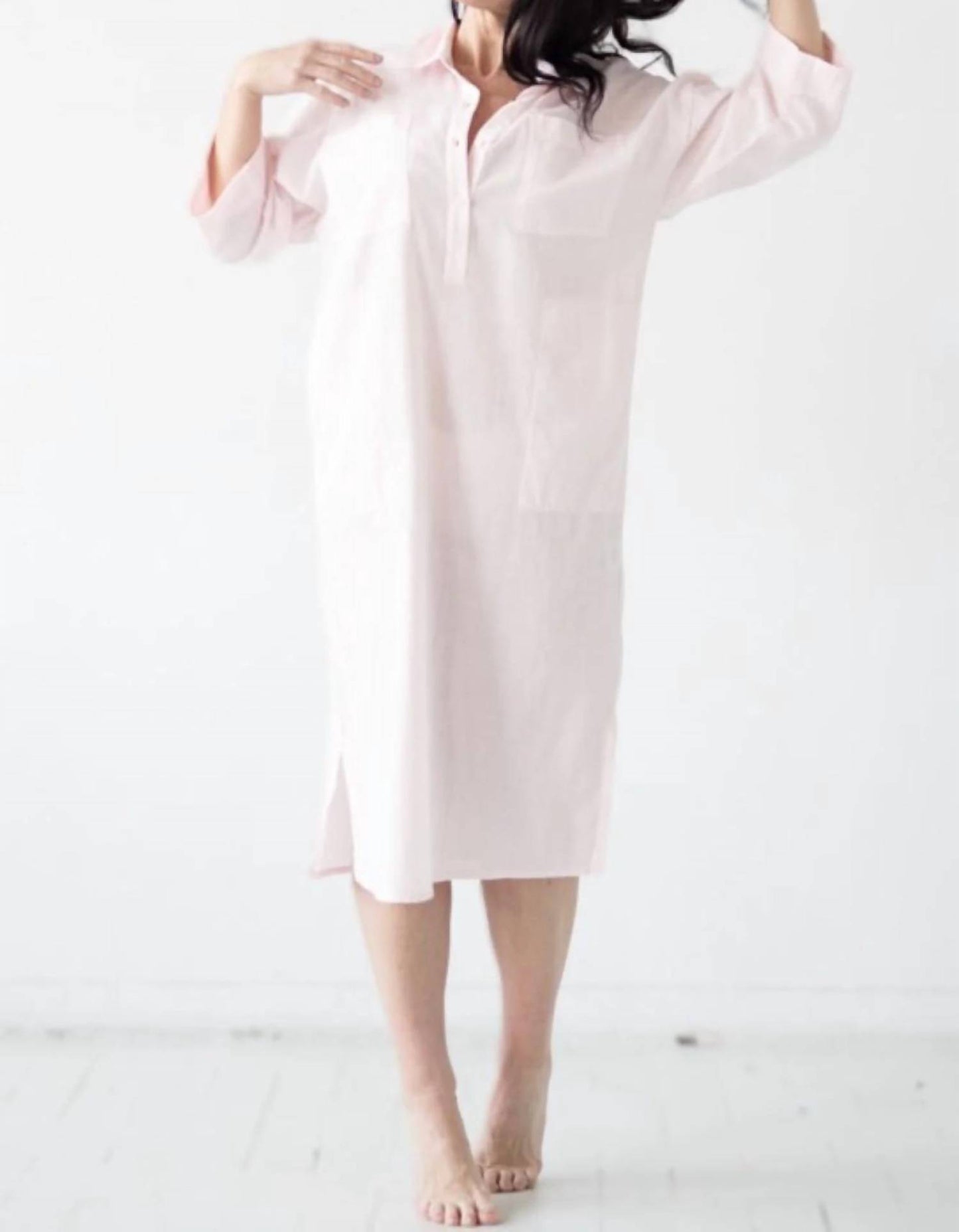 Oversized Button Down Long Sleep Shirt