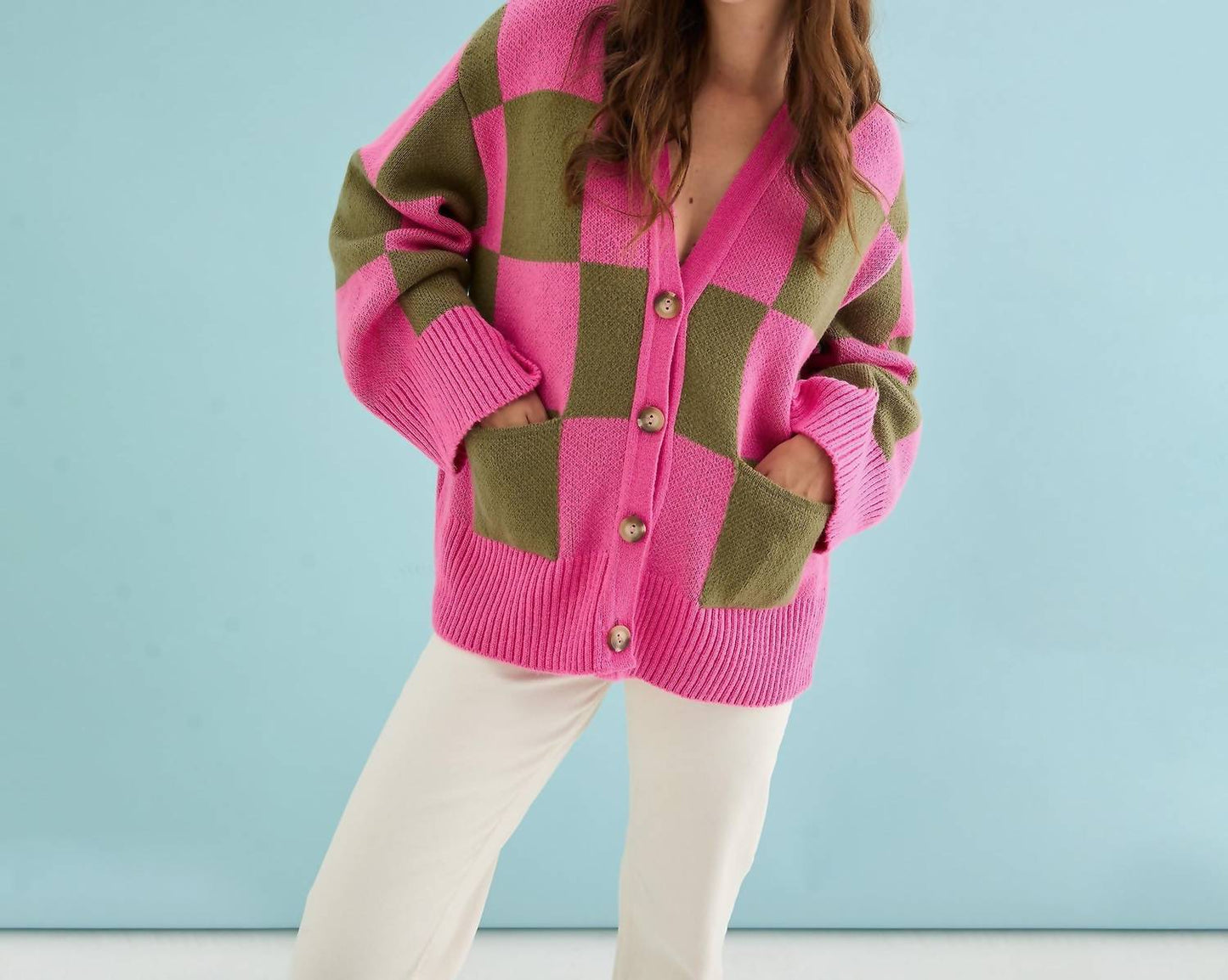 Candice Checked Cardigan