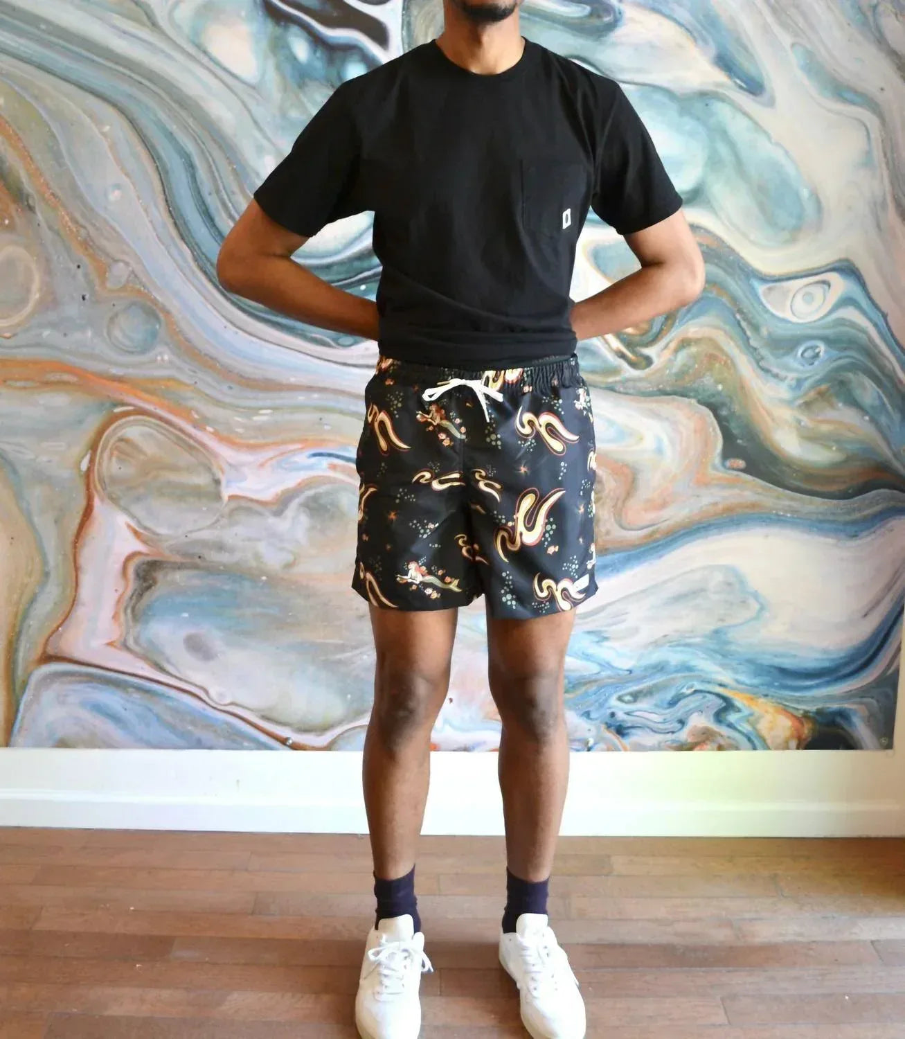 Bather - Patterned Swim Trunks - Rack Hunt