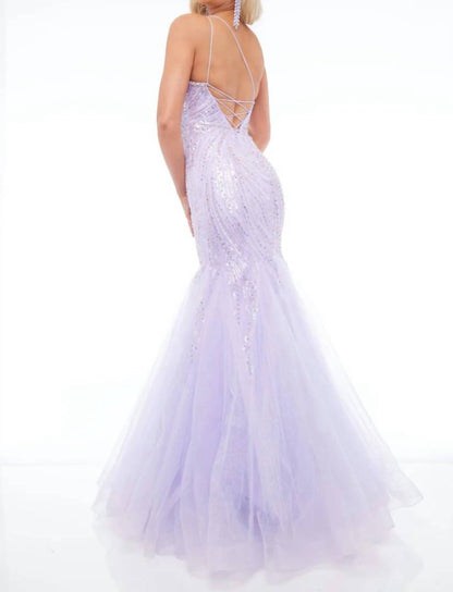 Tulle Mermaid Dress With Beading