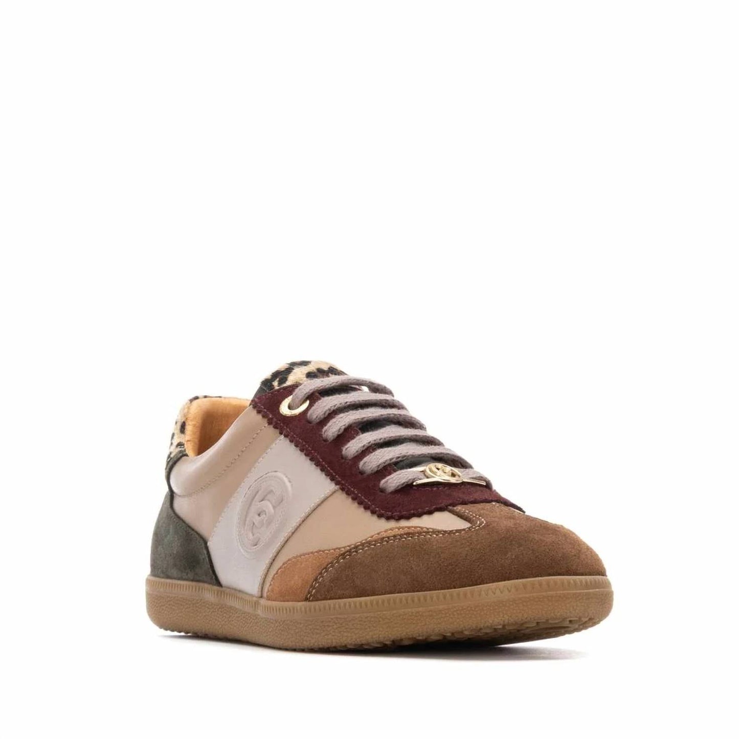Women's Leather Lace-up Sneakers