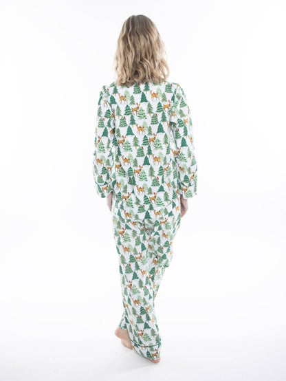 DEER JAMAS LONG SLEEVE PAJAMA SET