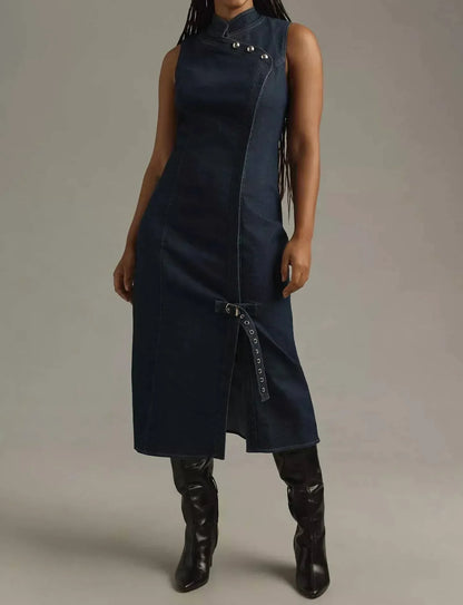 Porridge - Denim Midi Dress - Rack Hunt