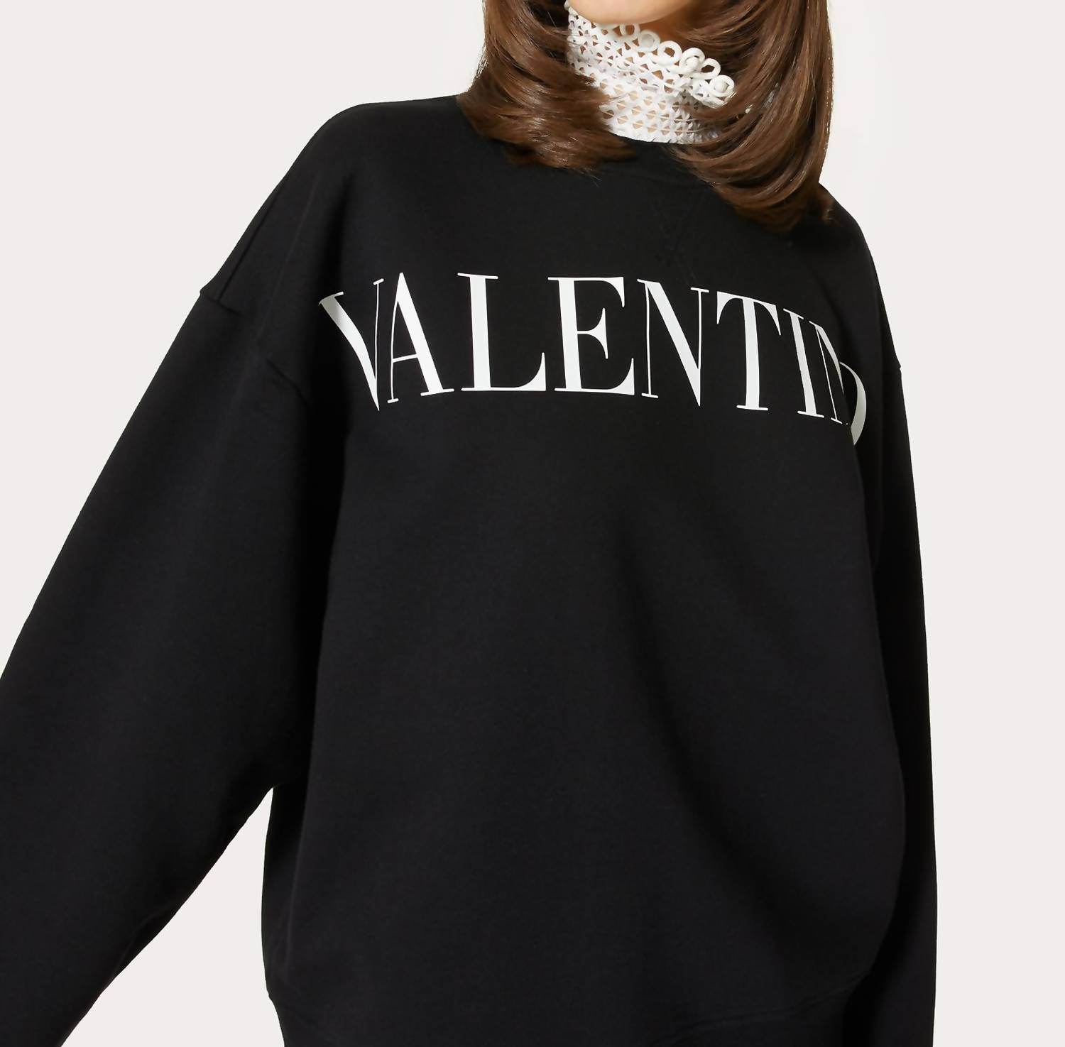 Valentino - Embroidered Jersey Sweatshirt - Rack Hunt