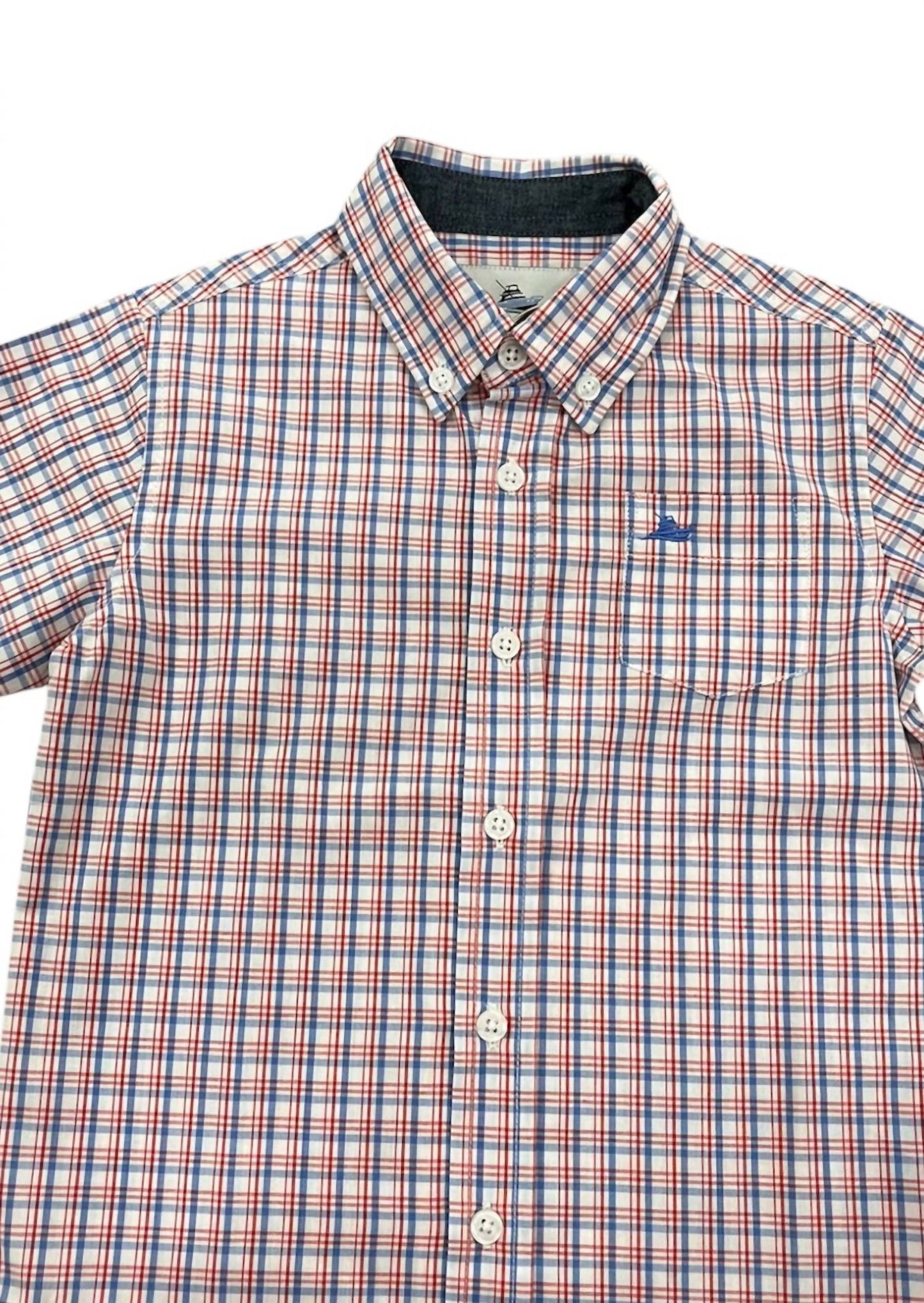 Kids Short Sleeve Button Down Shirt