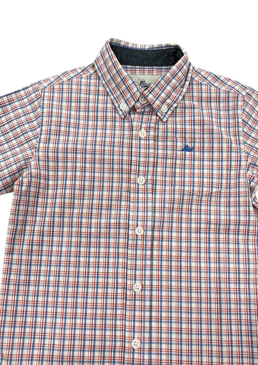 Kids Short Sleeve Button Down Shirt