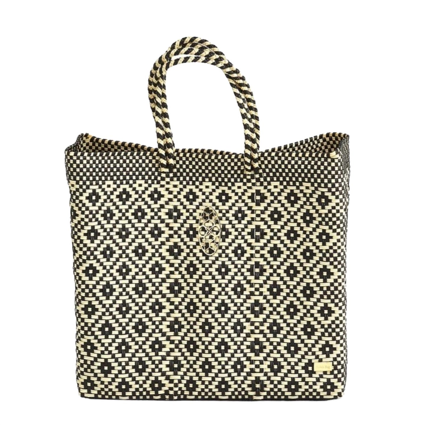 Women's Medium Handmade Aztec Shoulder Strap Tote Bag