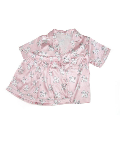 Girl's Silky Shorts Lounge Set