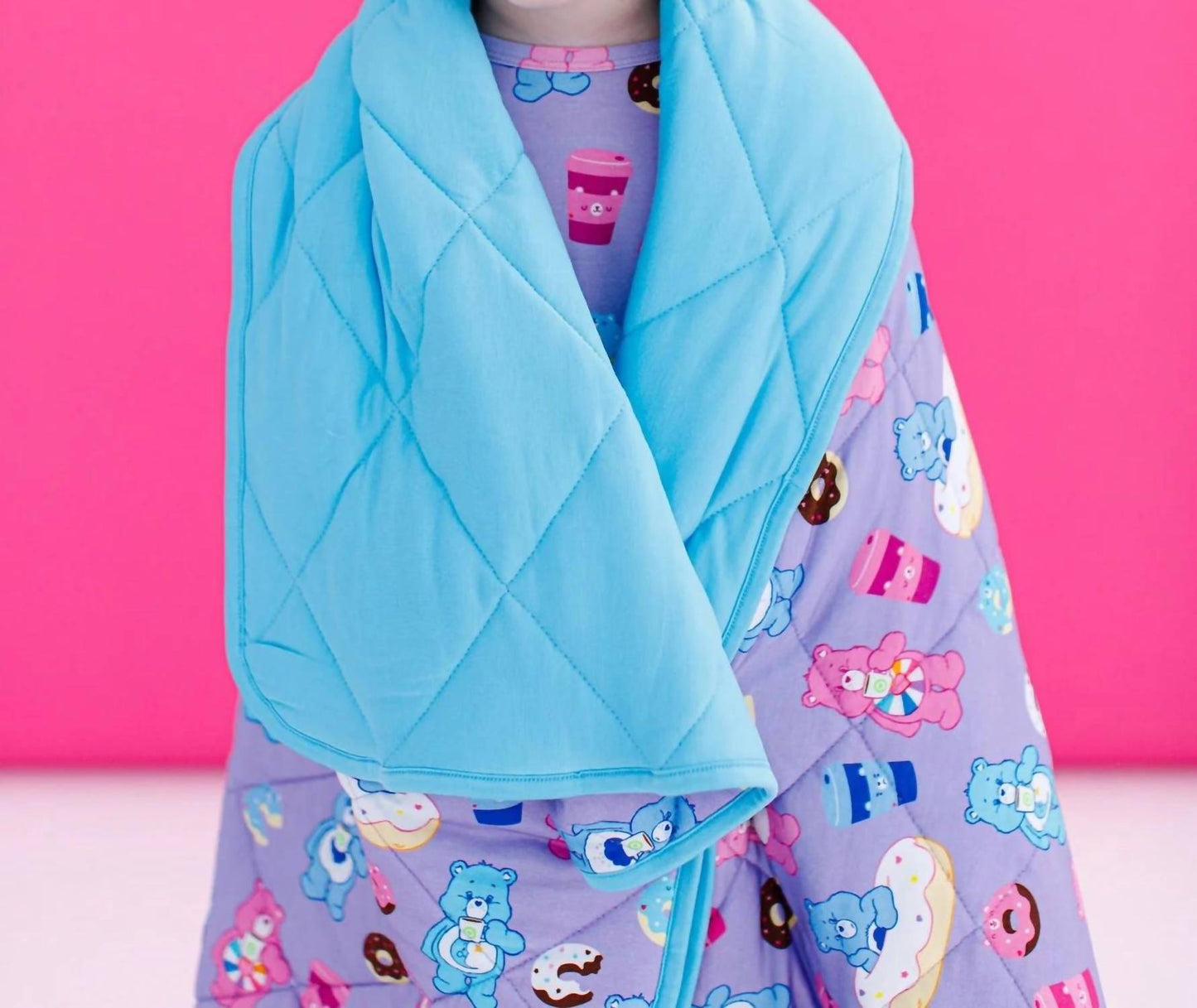 Care Bears Donuts And Coffee Toddler Birdie Quilt