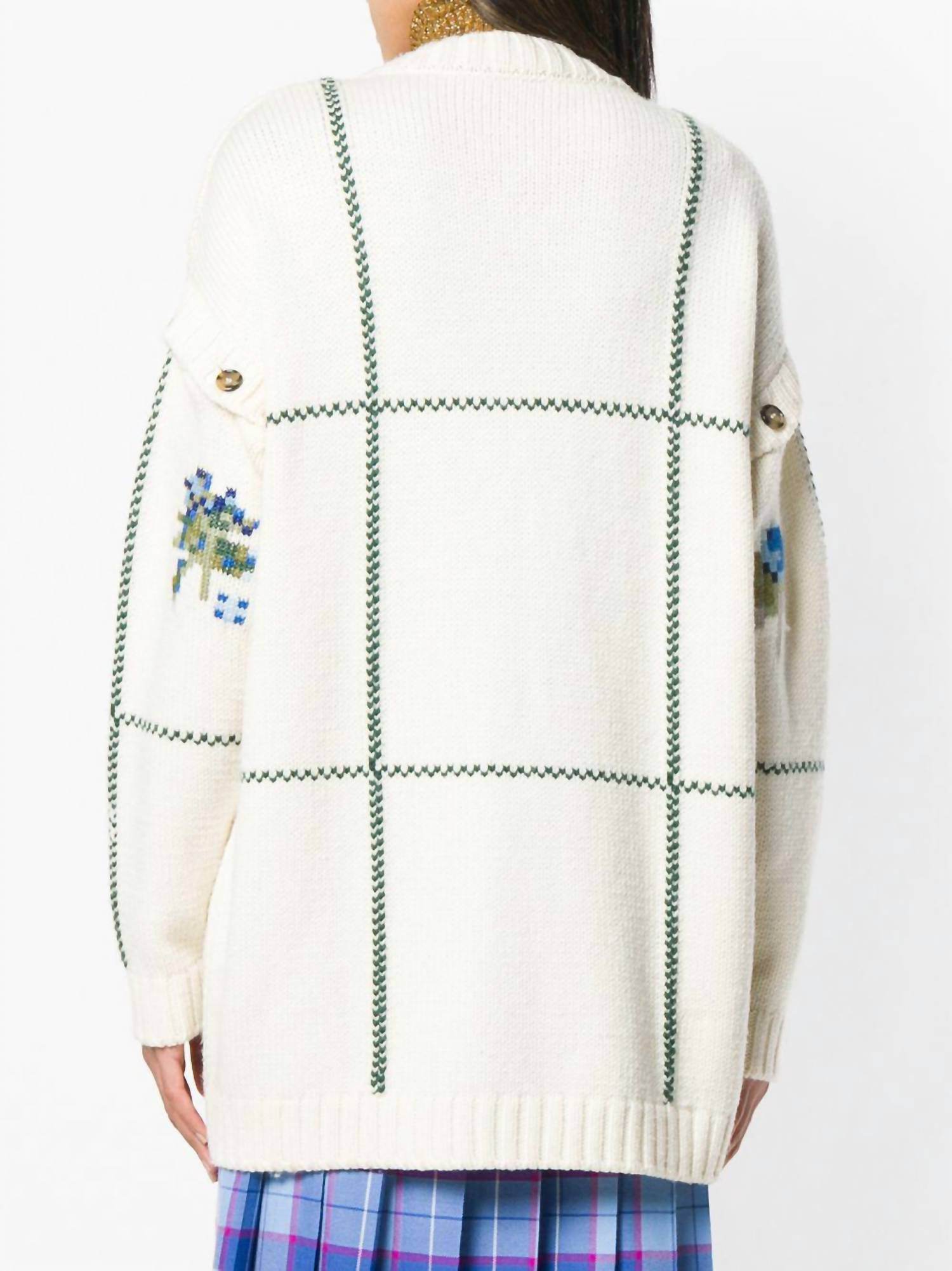Marco De Vicenzo - Wool Knit Floral Cardigan - Rack Hunt -