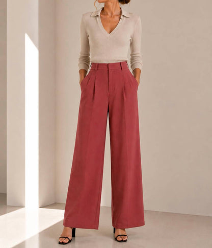 Straight Leg Trouser Pants
