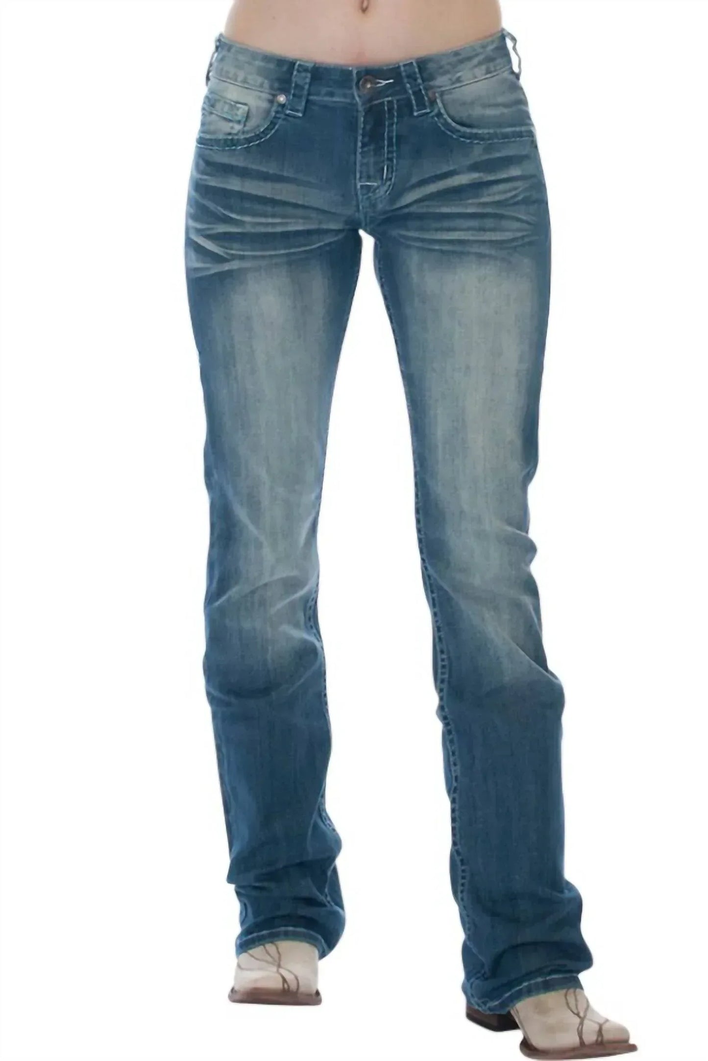 Cowgirl Tuff - Women's Bold Aztec Jeans - Rack Hunt