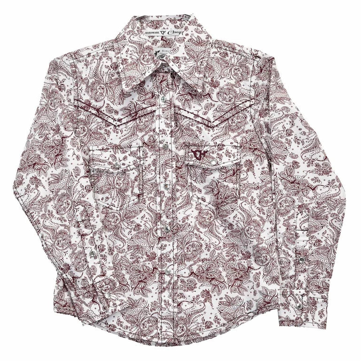 Girl's Floral Paisley Long Sleeve Shirt