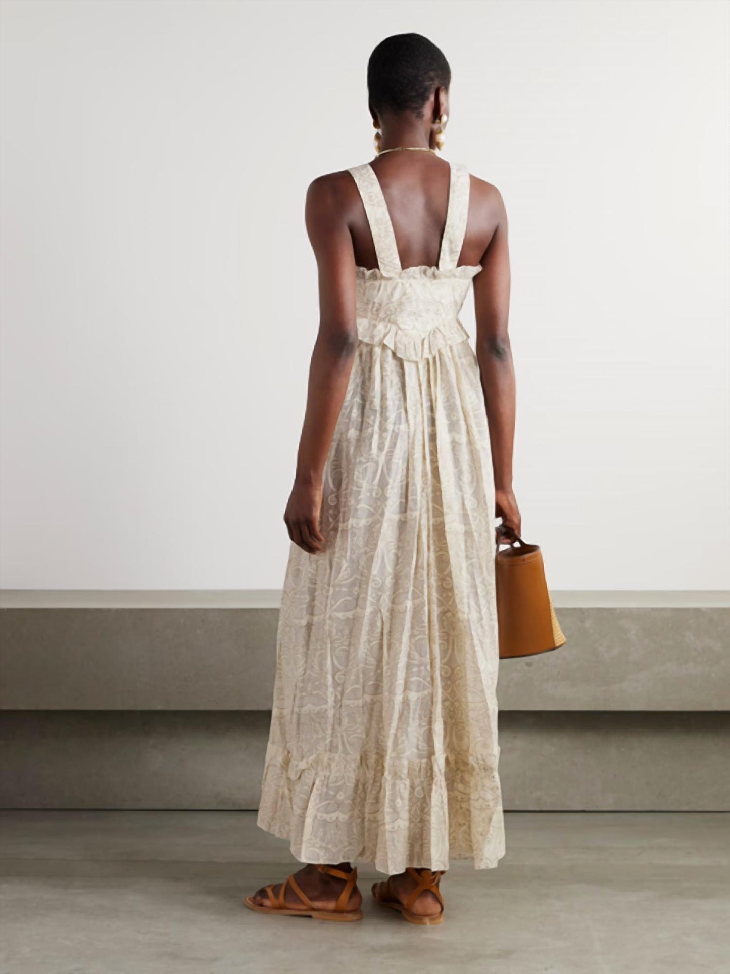 Valentina Chanderi Maxi Dress