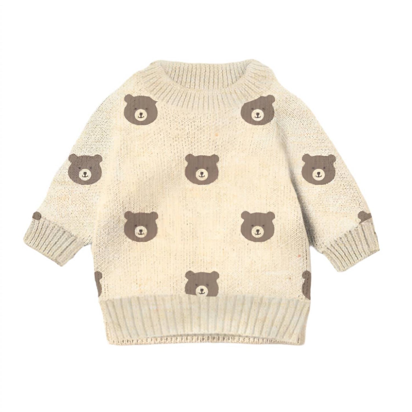 Boy's Beary Cute Knit Sweater