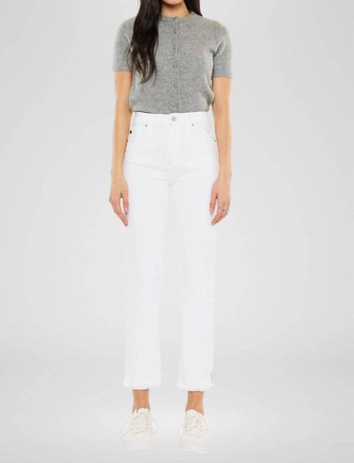 High Rise Slim Straight Jeans