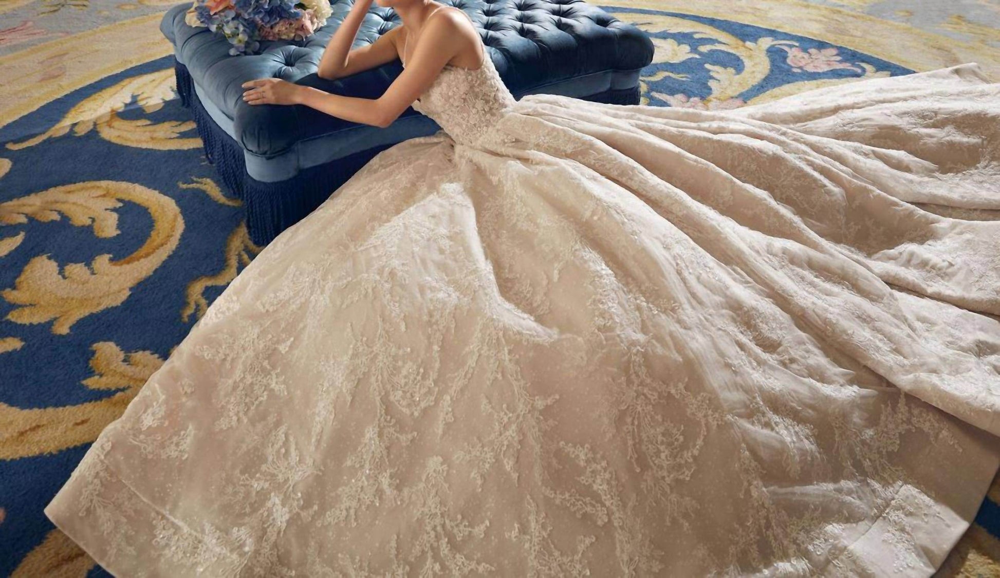 Demetrios - Eva Beaded Straps Gown - Rack Hunt -