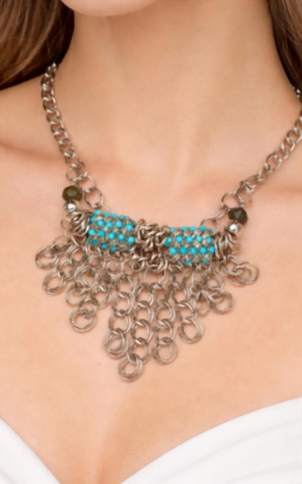 Bead Statement Bib Necklace