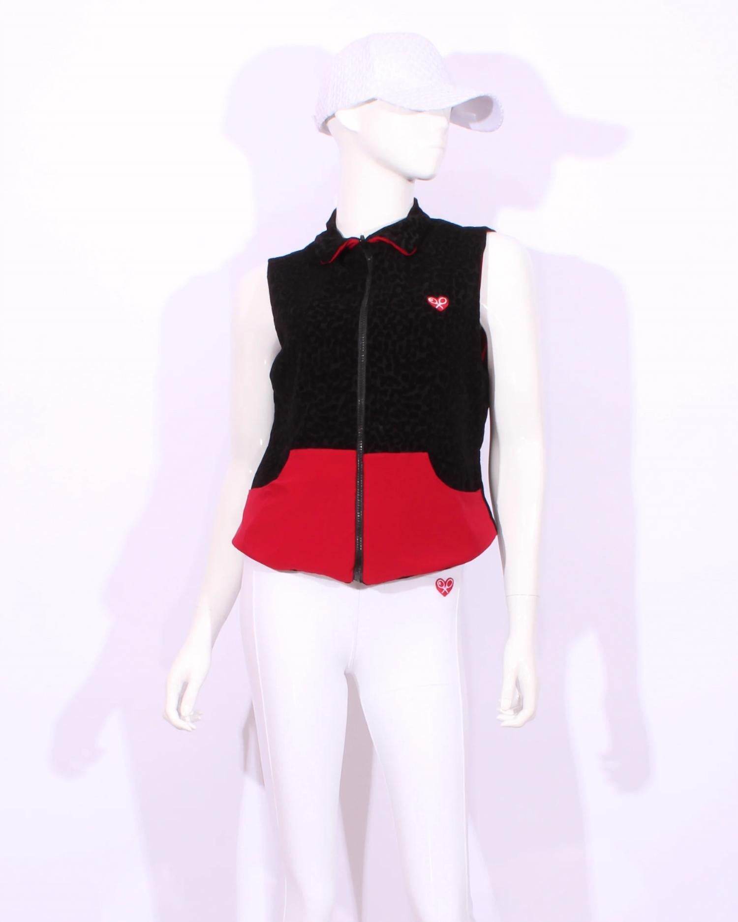 Love Love Tennis - Women's Leopard Reversible Vest - Rack Hunt