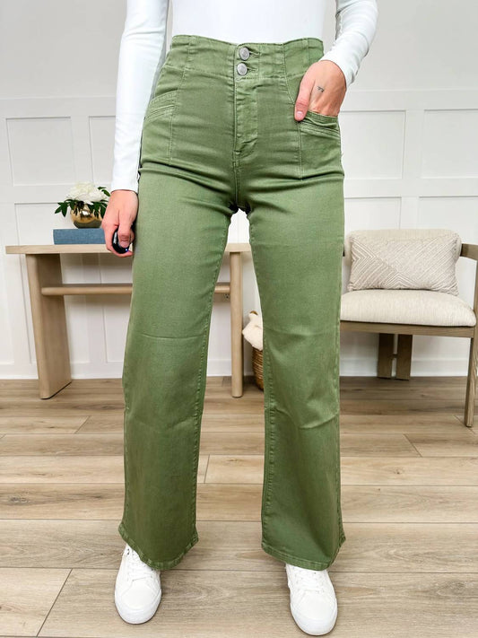 Zoe High-rise Wide Leg Jeans