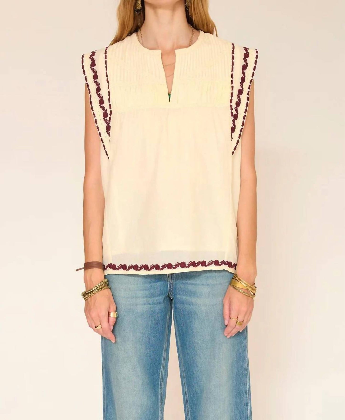 Holia Embroidered Top