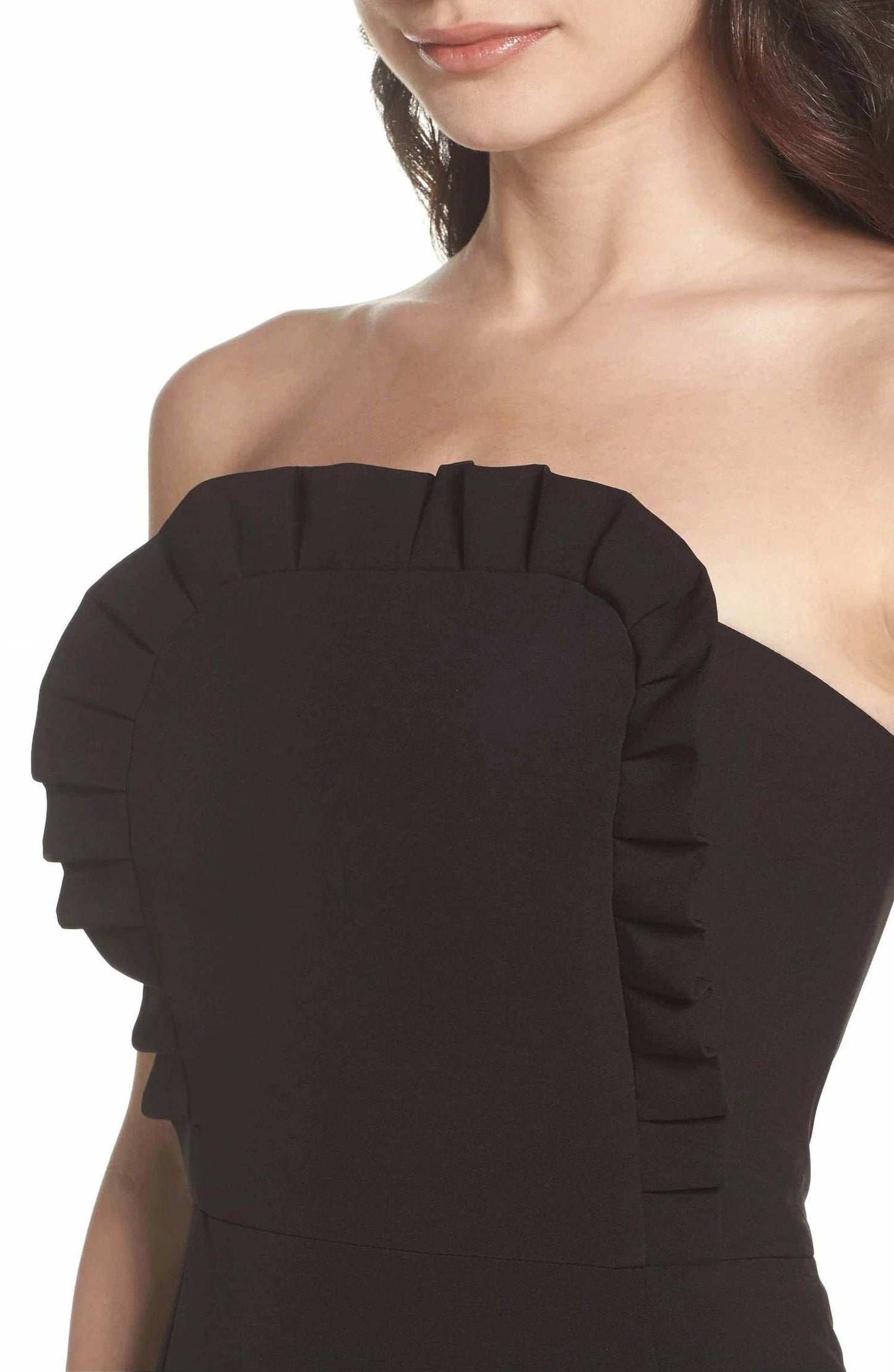 Clover and Sloane - Strapless Ruffle Apron Cocktail Dress - Rack Hunt
