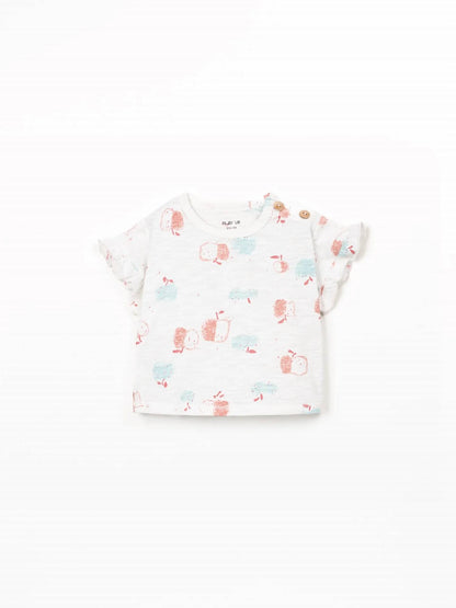 Girls Apples Ruffle T-shirt