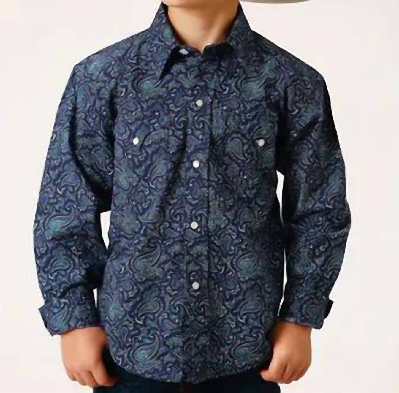 Boy's Bandana Print Shirt