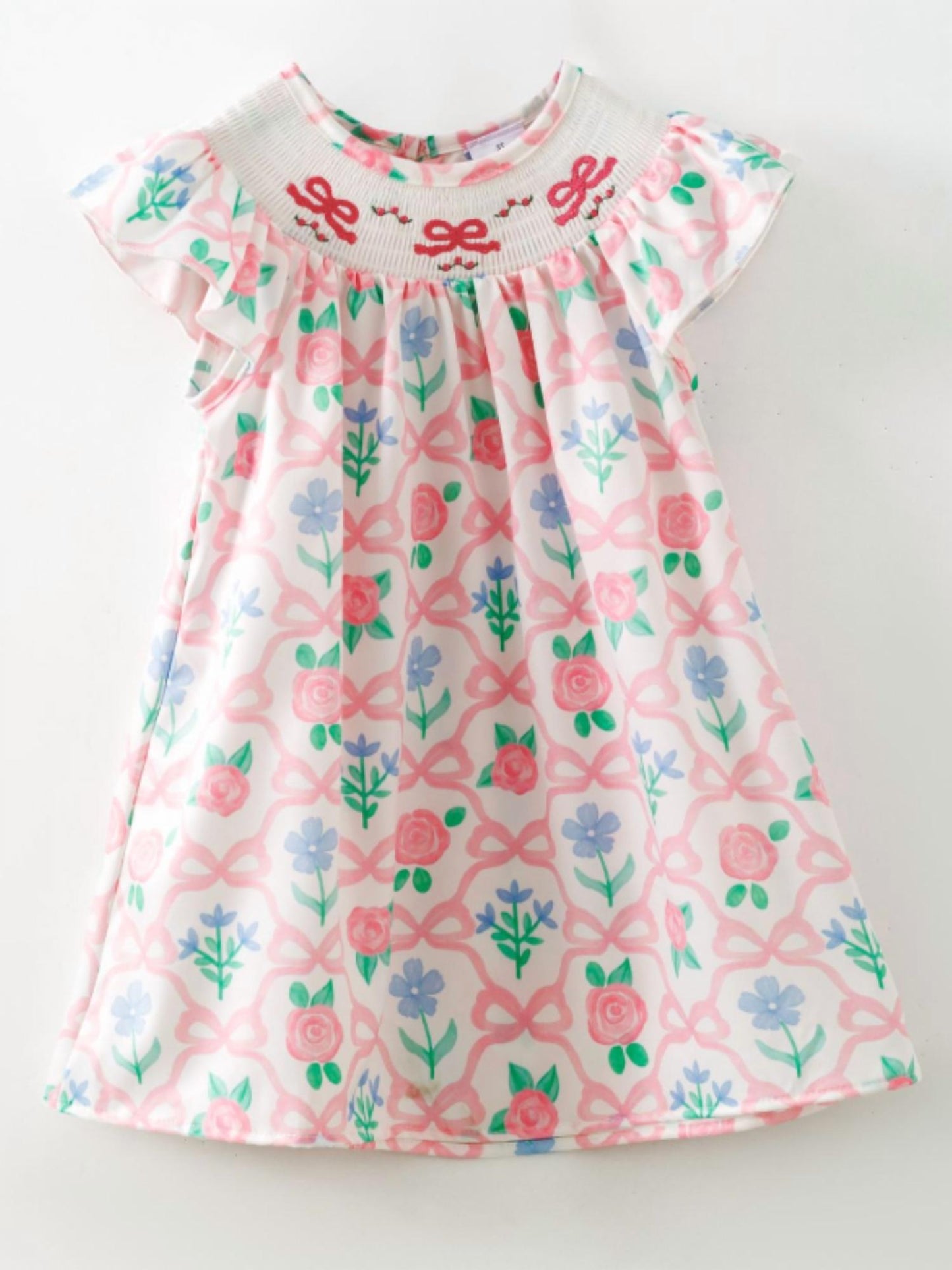Little Girls Smocked Birthday Dress