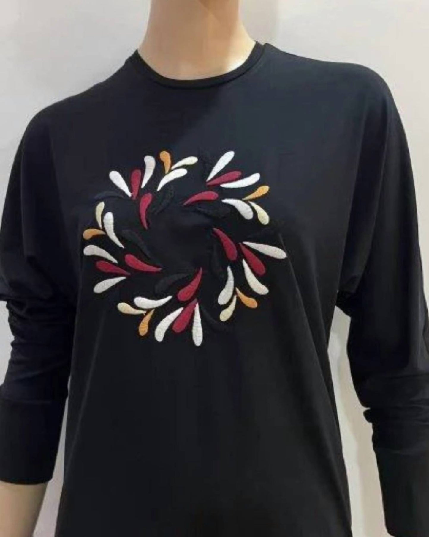 Women's Crewneck Long Sleeve Top With Drawstring Bottom