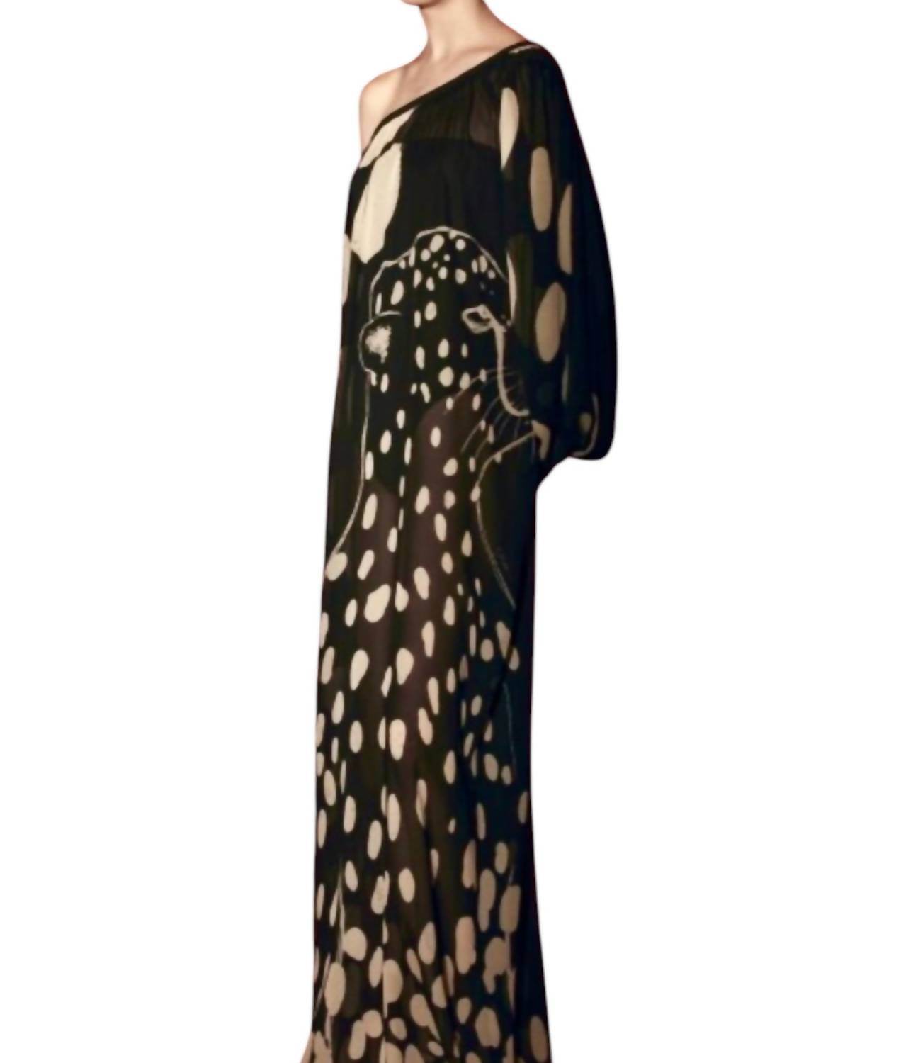 Yukio - Georgette Bubbles Long Dress - Rack Hunt -