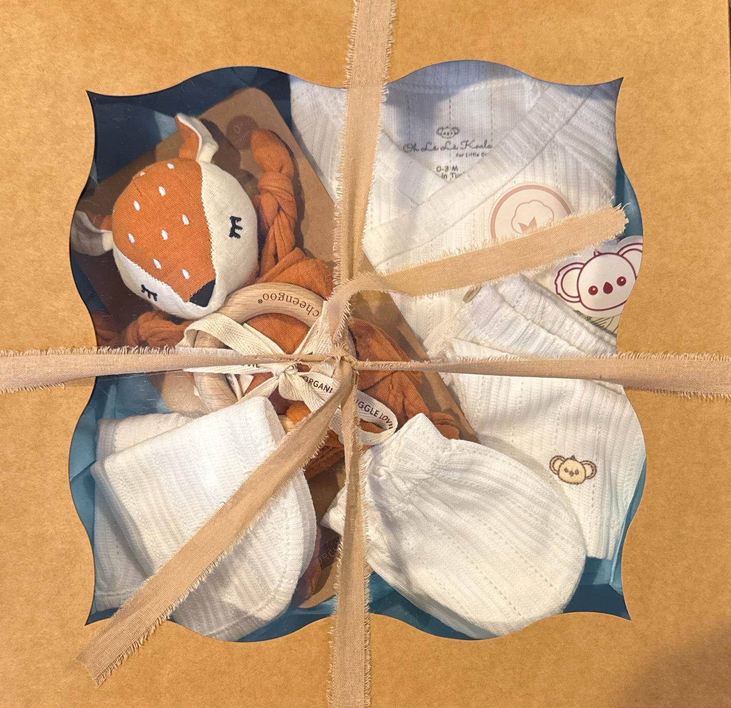 Honey and Hive - Newborn Ribbed Koala Print 5 Piece Set - Rack Hunt -