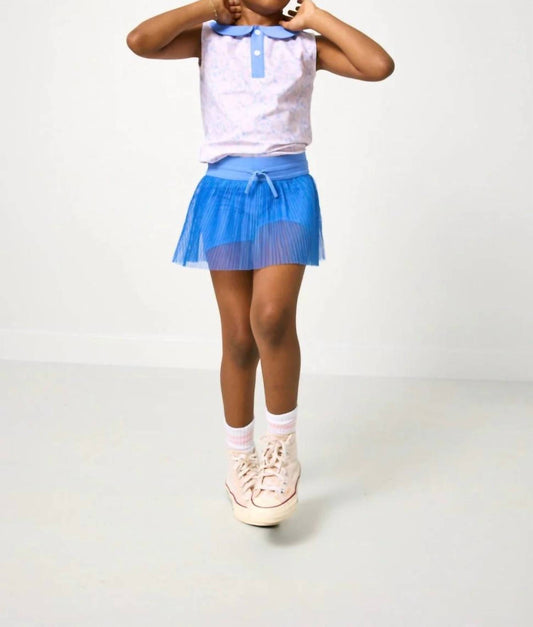 Pleated Tulle Skort