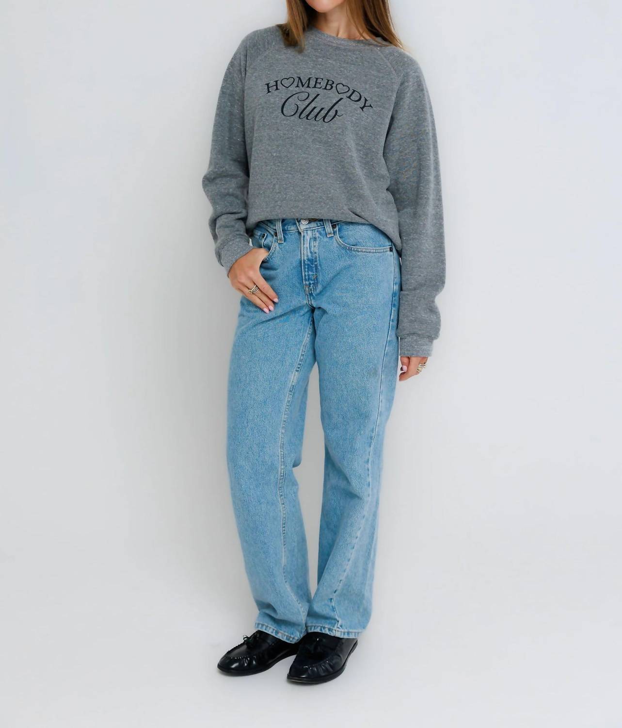 Homebody Club Raglan Crew Sweatshirt