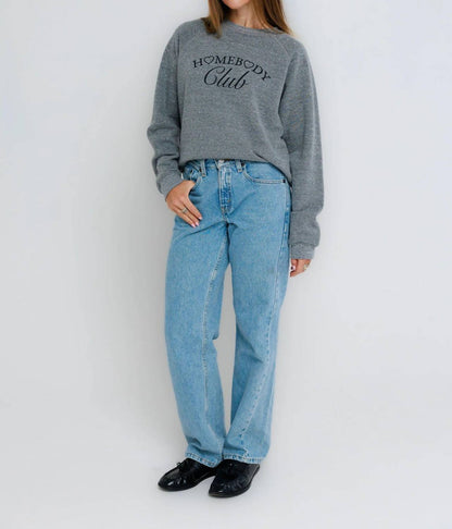 Homebody Club Raglan Crew Sweatshirt
