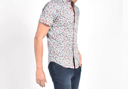 Men's Spring Melody Floral Short Sleeve Shirt