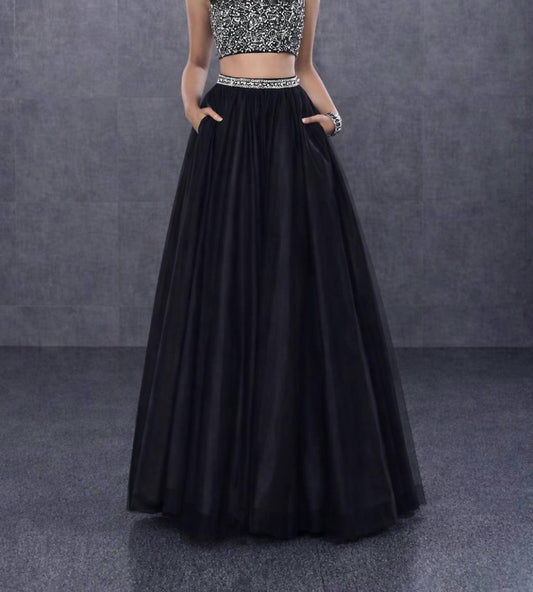 Two Piece Sleeveless Maxi Dress
